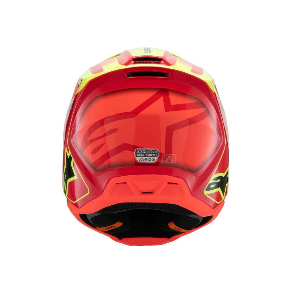 HELMET YTH SM3 FRAY RD/YL/BK Y