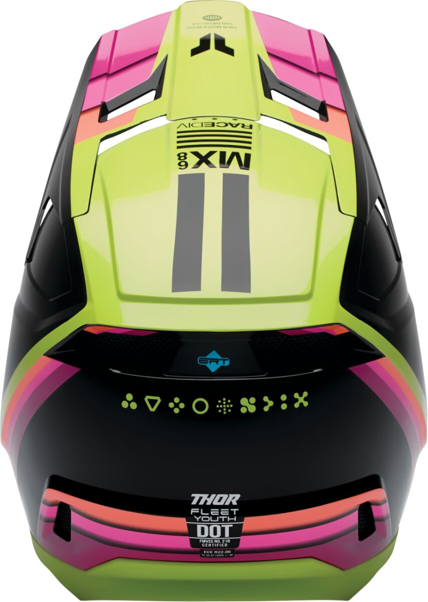 HELMET FLEET YTH DEFY BK/AC S