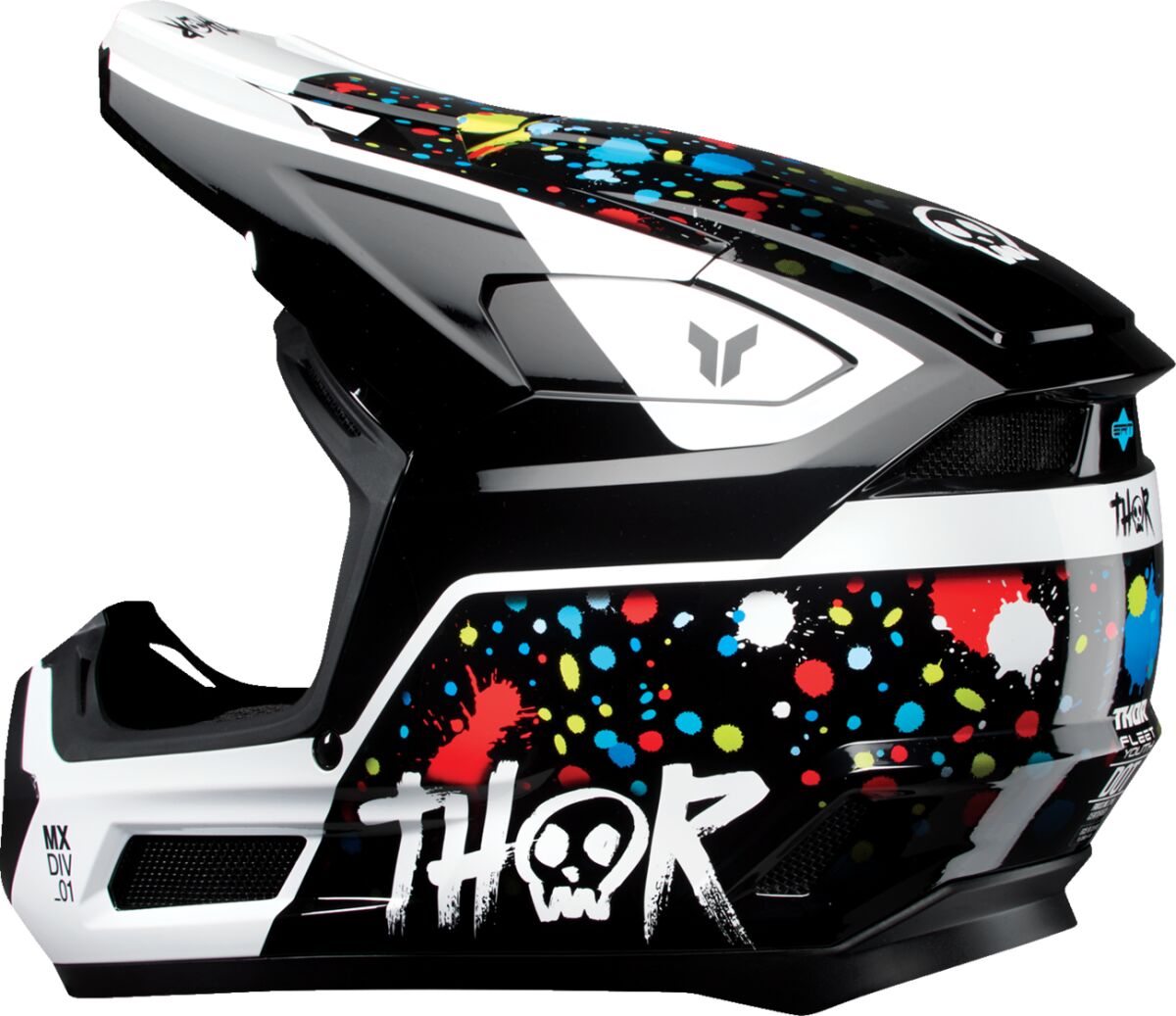 HELMET FLEET YTH SPLAT BLACK M