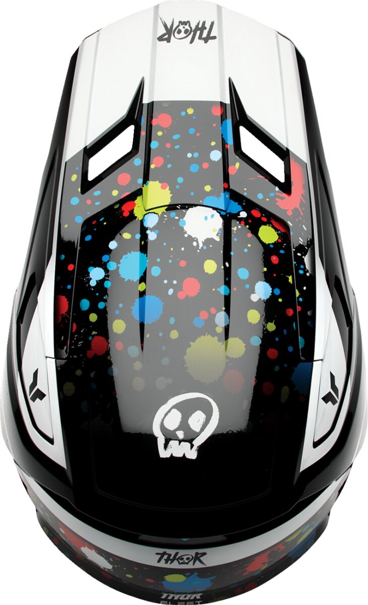 HELMET FLEET YTH SPLAT BLACK M