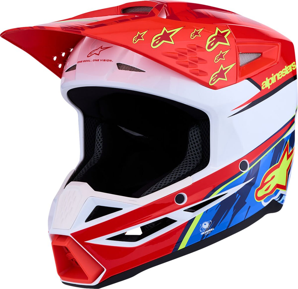 HELMET YTH SM3 FALCON RD/WH/BL
