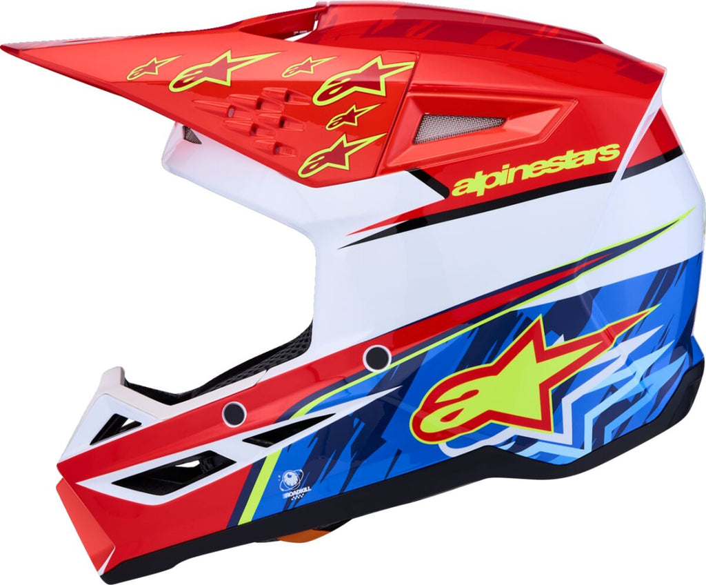 HELMET YTH SM3 FALCON RD/WH/BL