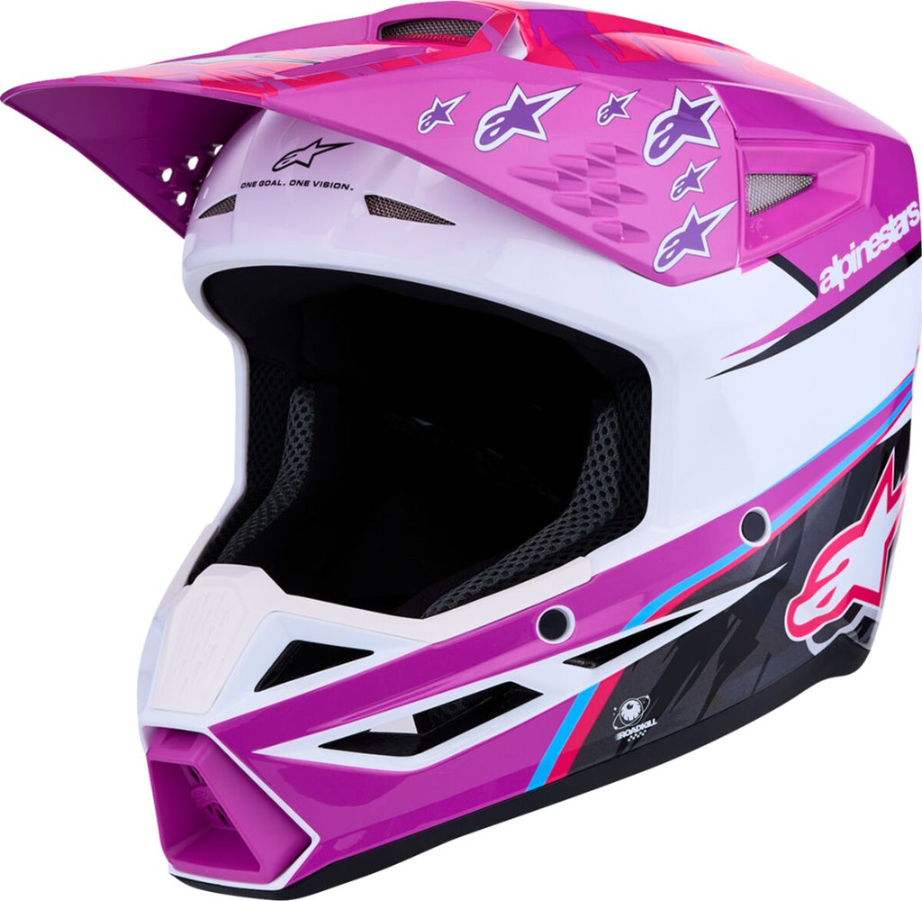 HELMET YTH SM3 FALCON PU/WH/PK