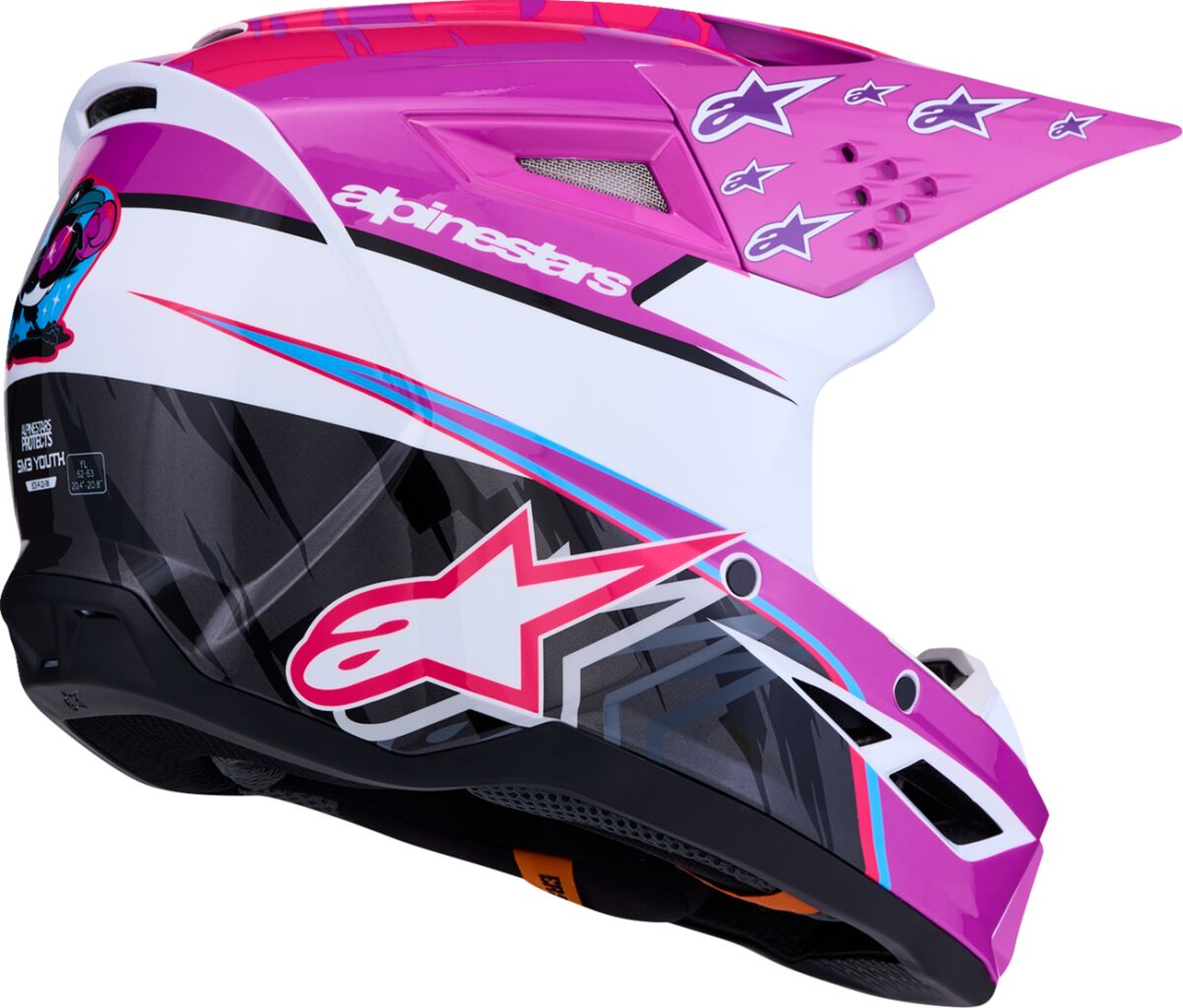 HELMET YTH SM3 FALCON PU/WH/PK
