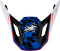 VISOR S-M7 BLASTER WH/BU/RD