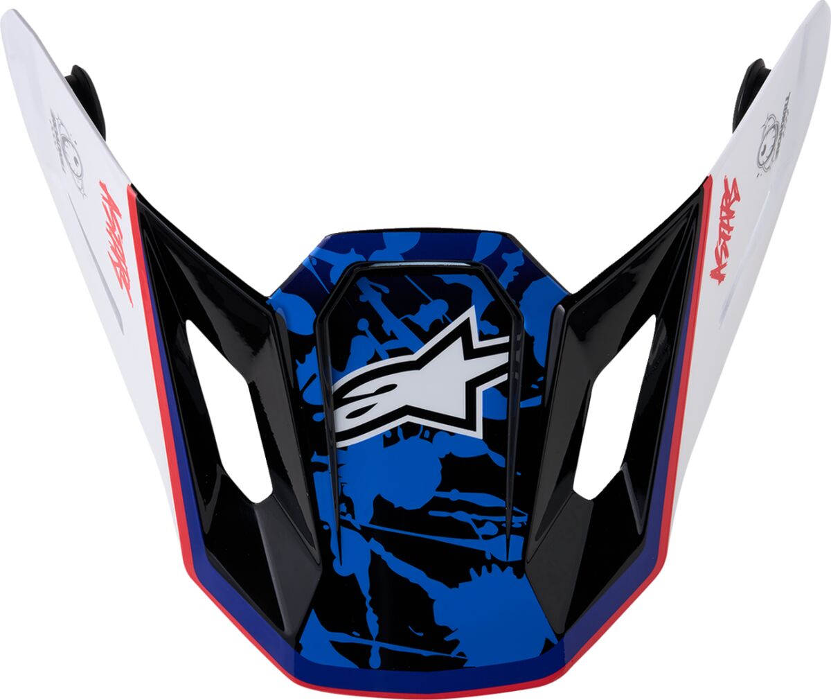VISOR S-M7 BLASTER WH/BU/RD