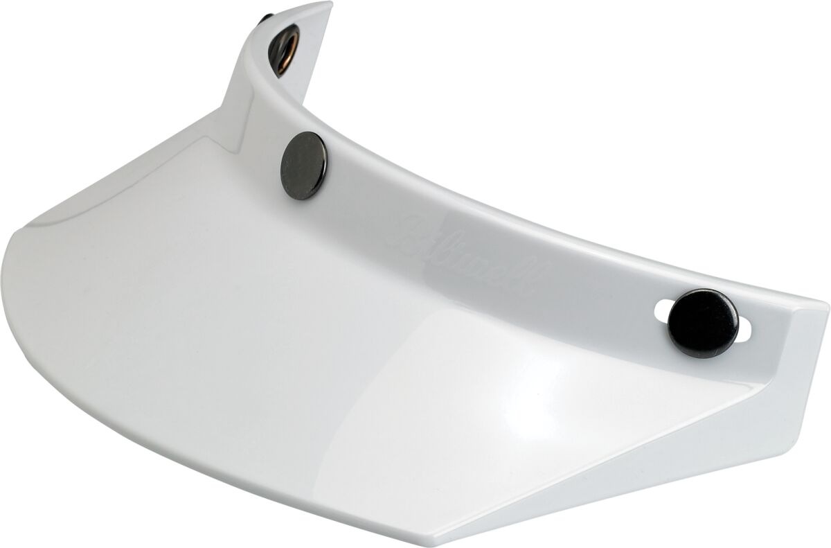 VISOR MOTO 3-SNAP WHITE