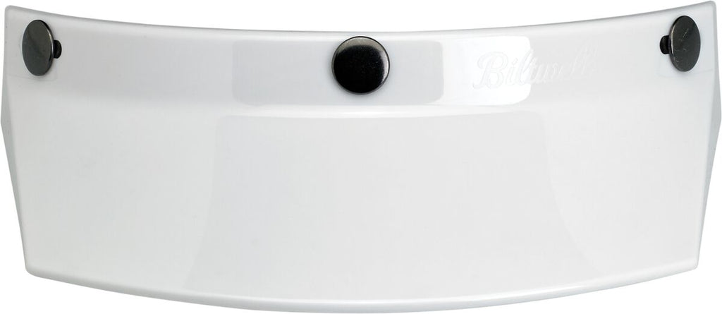 VISOR MOTO 3-SNAP WHITE