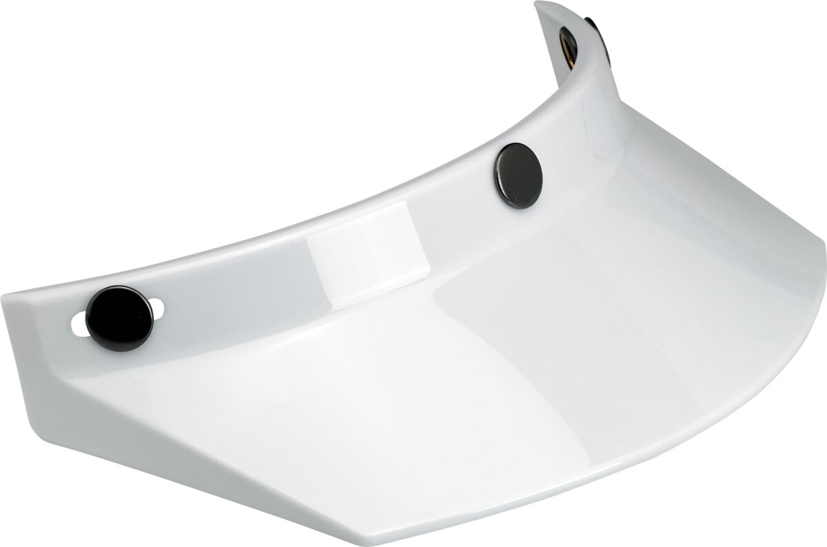 VISOR MOTO 3-SNAP WHITE