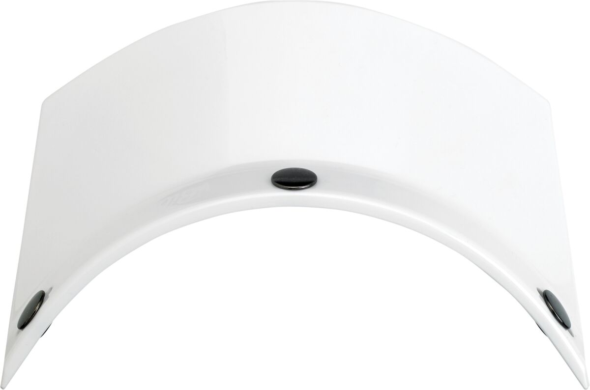 VISOR MOTO 3-SNAP WHITE