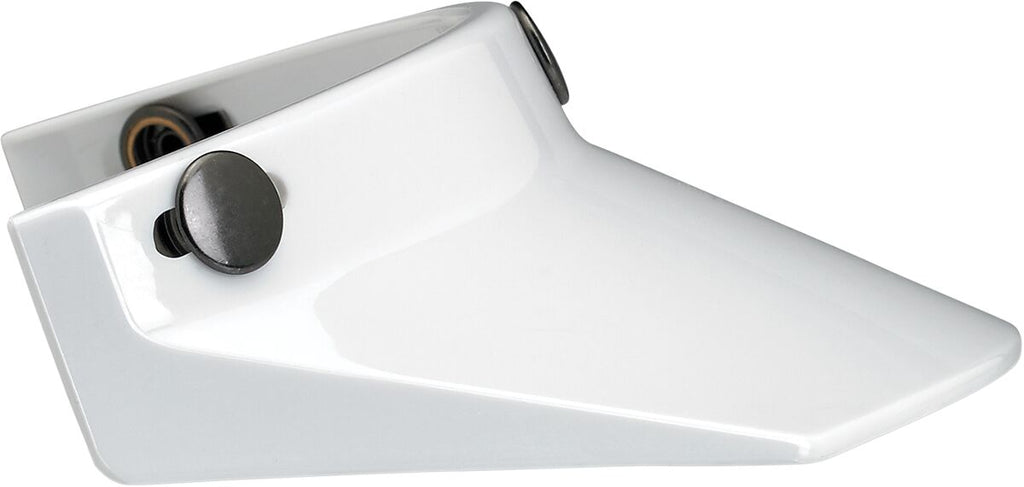 VISOR MOTO 3-SNAP WHITE