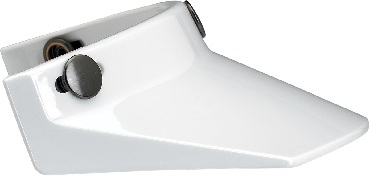 VISOR MOTO 3-SNAP WHITE