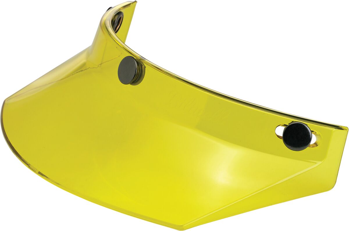 VISOR MOTO 3-SNAP YELLOW