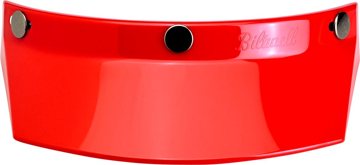 VISOR MOTO 3-SNAP RED