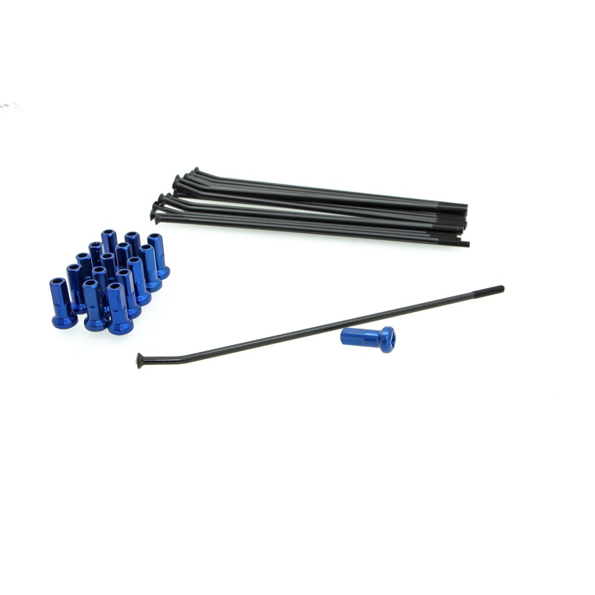 SPOKE KIT FR 14 BK/BL