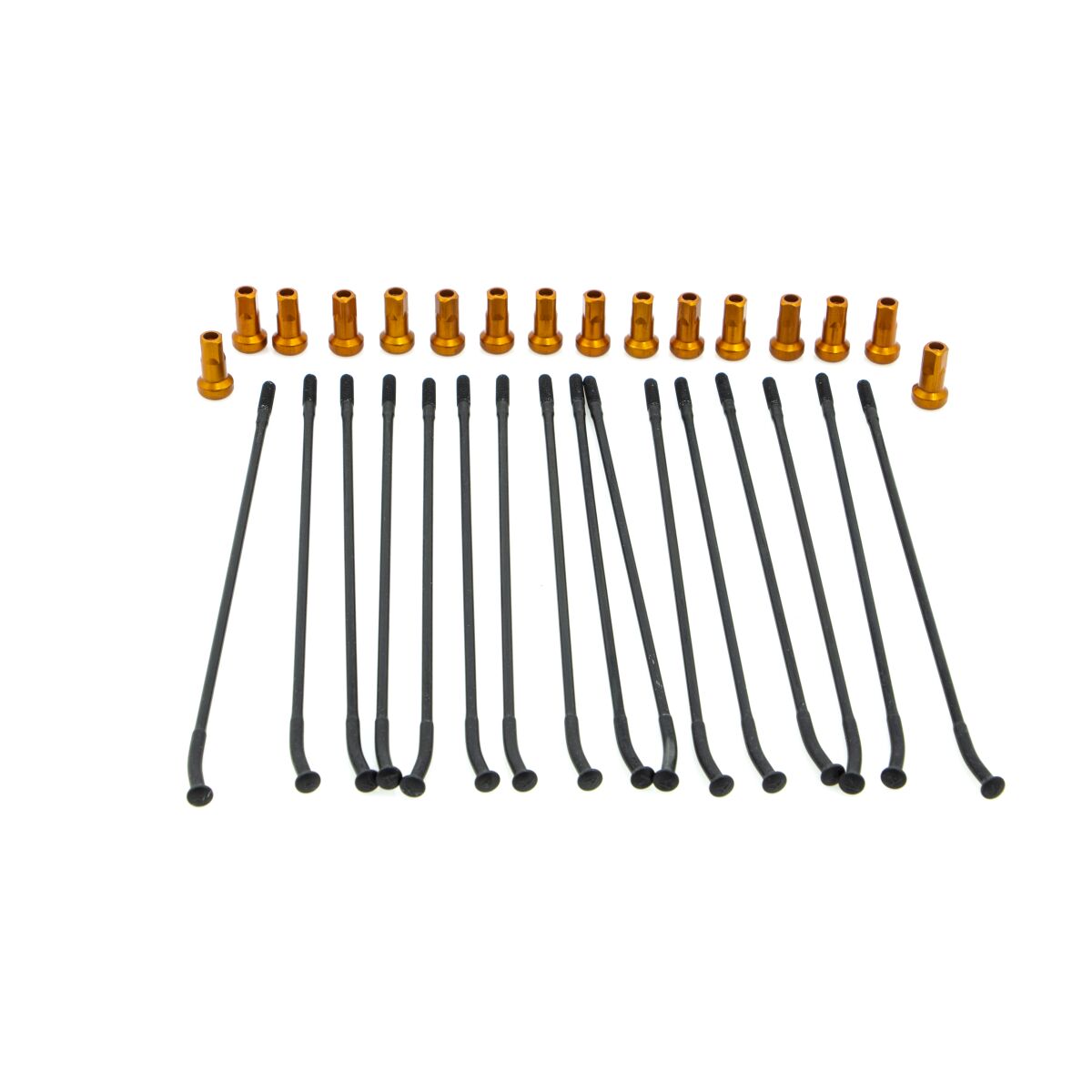 SPOKE KIT FR 17 BK/OR