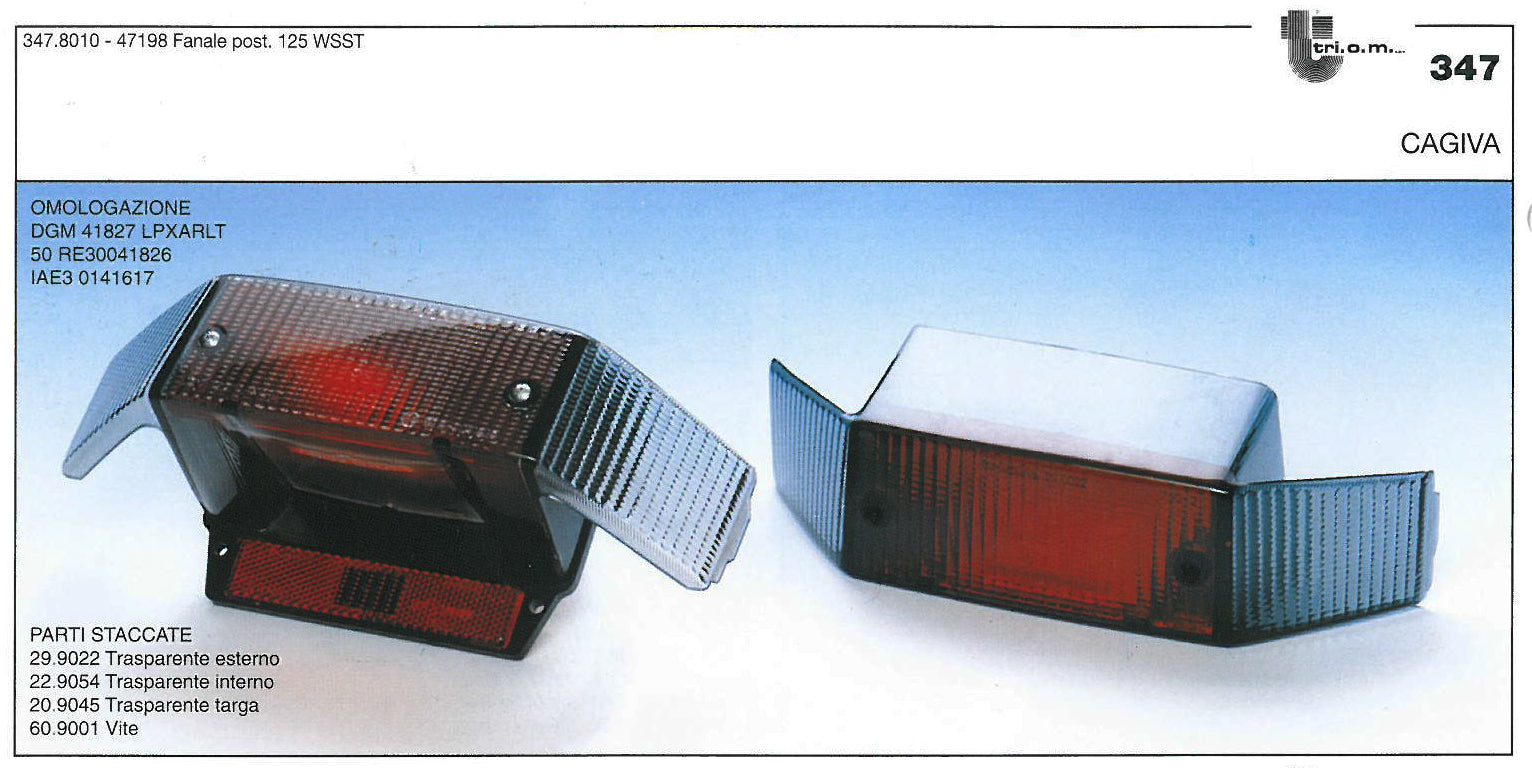 347.80.10 FAROLIM CAGIVA AL/ORO