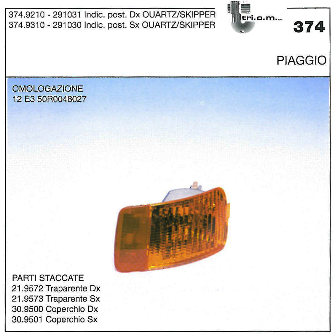 021.95.73 VIDRO PISCA QURTZ/SK-ESQUERDO