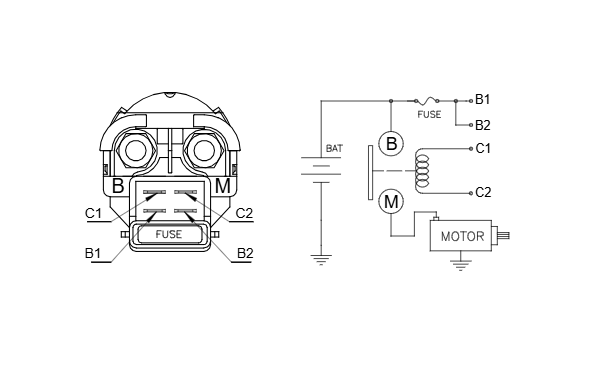 RELAIS ARRANQUE DZE RAR9238 HONDA NX4, VT600,GOLDWING 1500