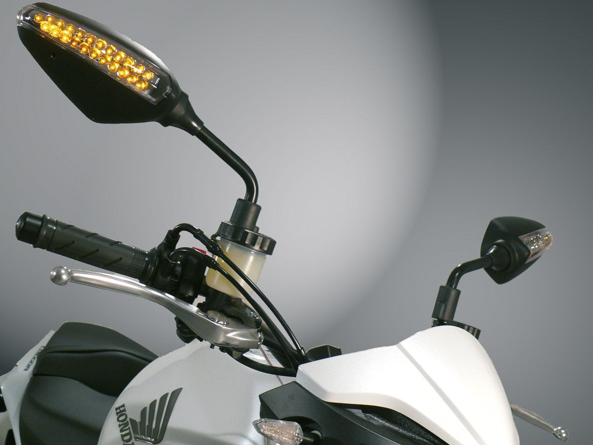 ESPELHO FAR 6885 KAWASAKI ER-6N/VERSIS ESQUERDO PRETO