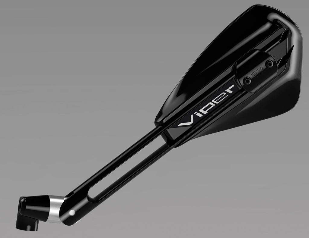 ESPELHO FAR 7199 RECT. UNI ESQUERDO VIPER PRETO