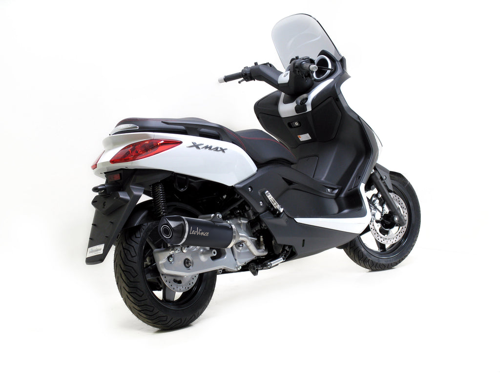 14023 ESCAPE SBK NERO YAMAHA X-MAX125/X-CITY125 06/16 INOX -