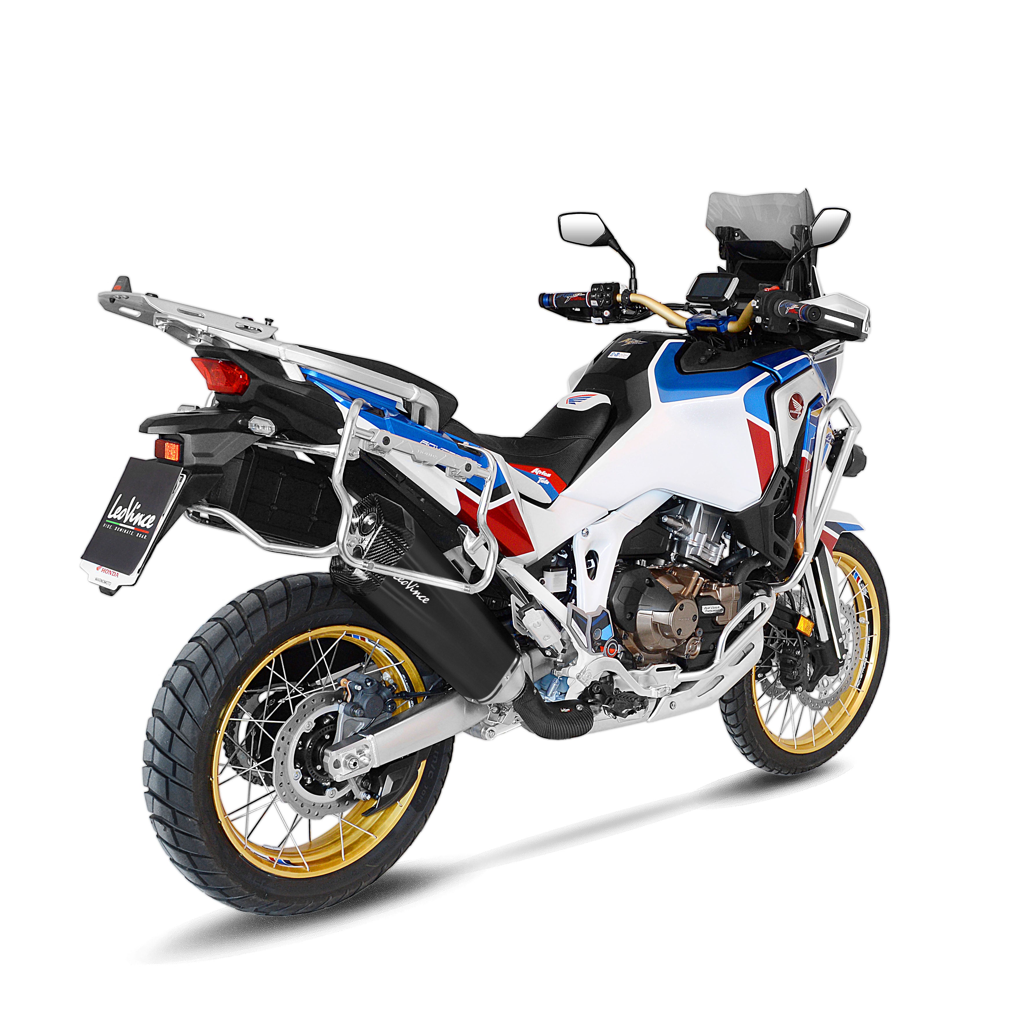15302B ESCAPE SBK LV-12 HONDA CRF 1100L INOX PRETO -