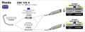 51506AON SILENCIOSO ARROW THUNDER DARK HONDA CBR125 R 11/16 ALUMINIO -