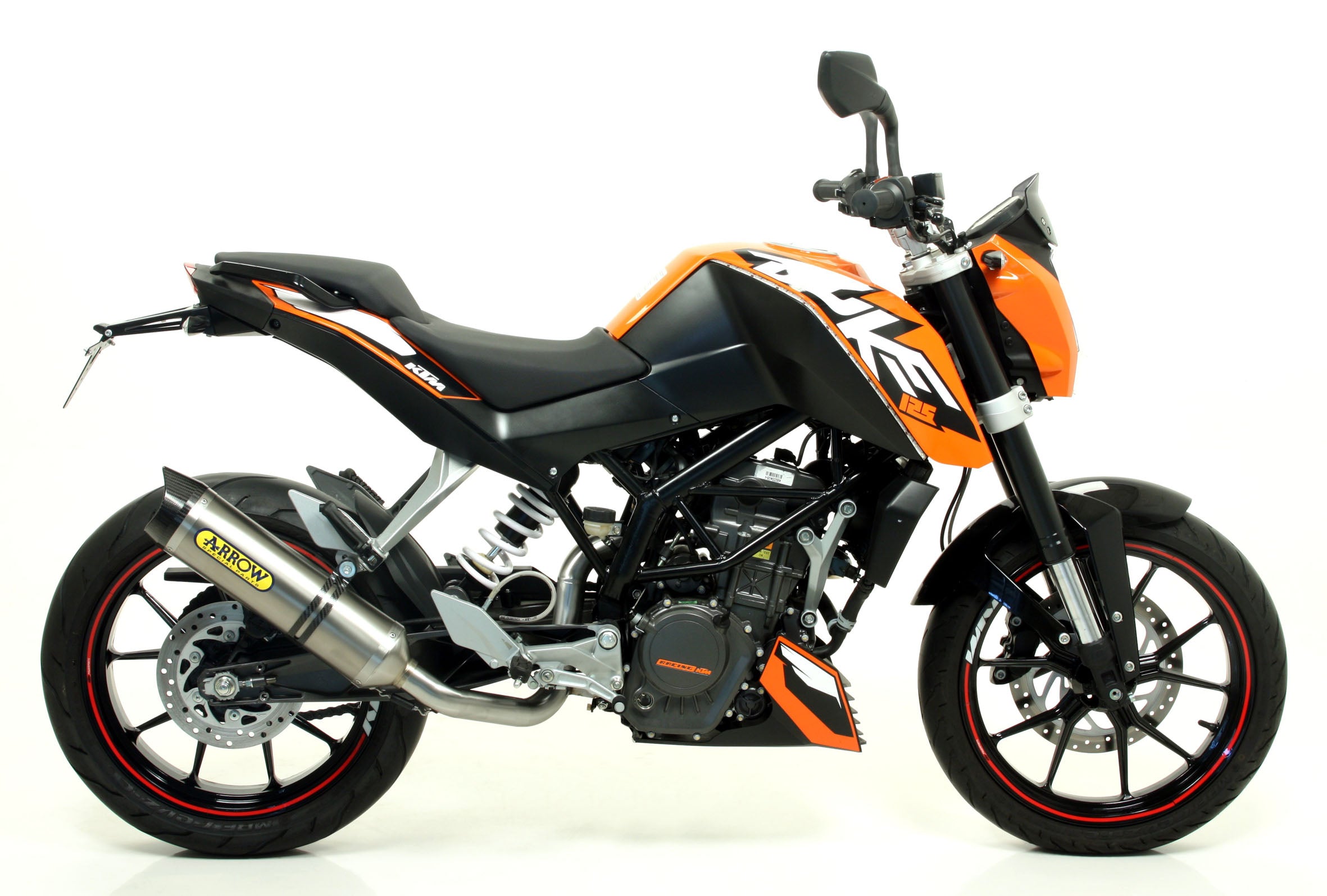 51510AON SILENCIOSO ARROW THUNDER DARK KTM DUKE 125 11/16 ALUMINIO
