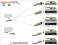 71668MI COLECTOR INTERMEDIO ARROW KTM RC 390 17/20