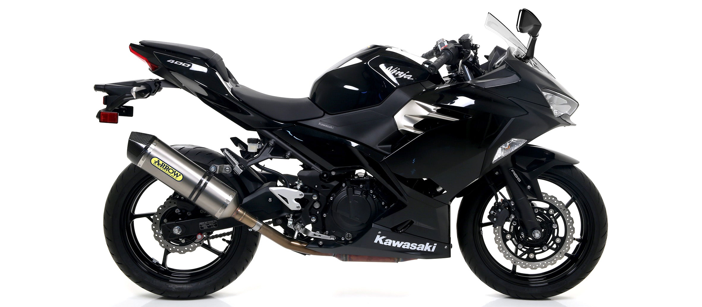 71874AKN SILENCIOSO ARROW RTECH DARK KAWASAKI NINJA 400 18/20 ALUMINIO PRT