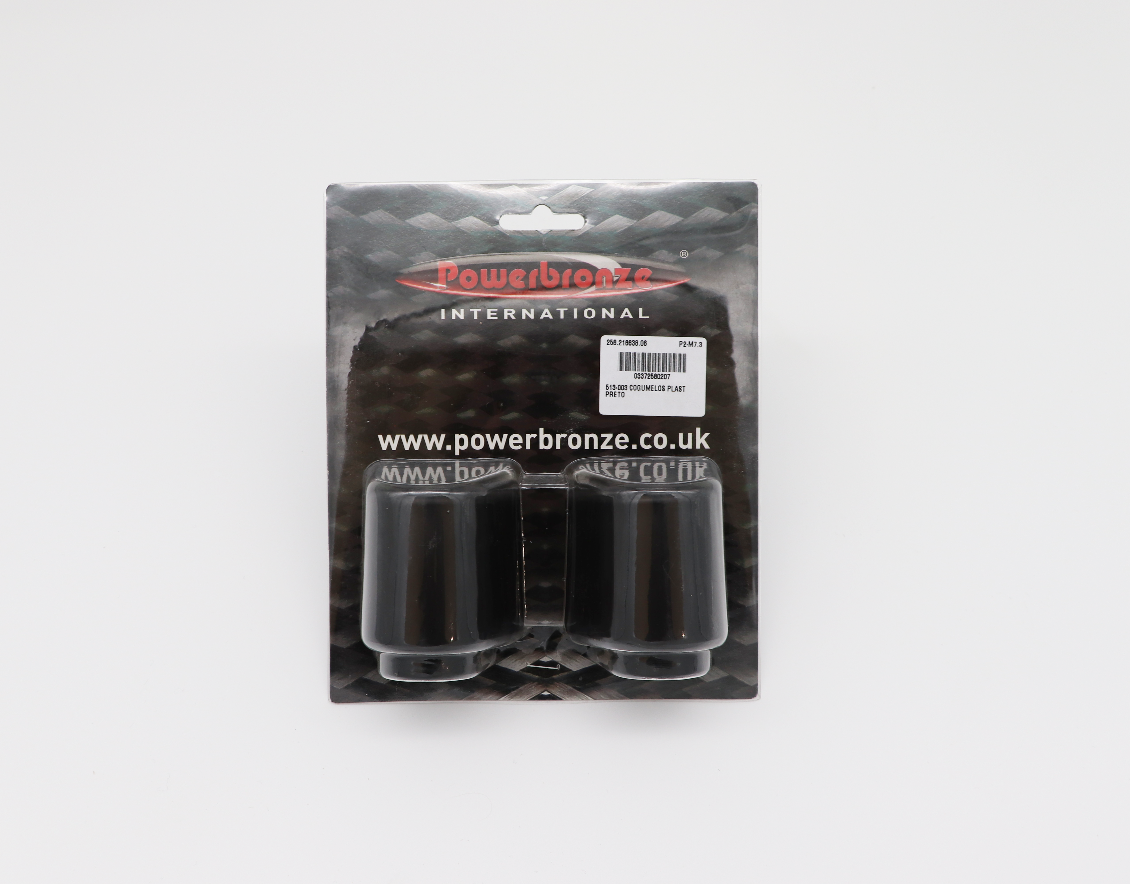 513-003 COGUMELOS PLASTICO PRETO
