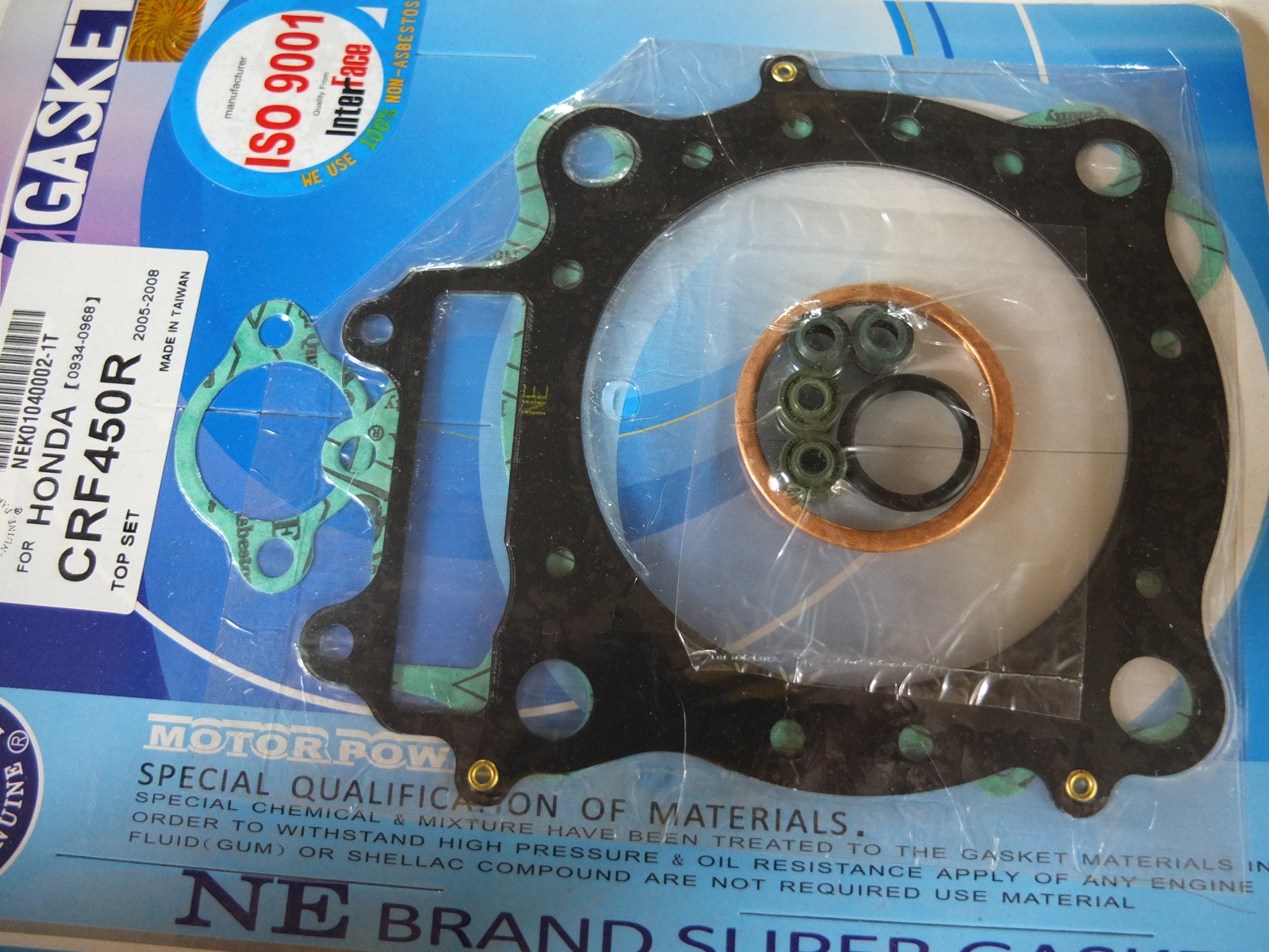 JOGO JUNTAS TW CRF450X 05/08 TOP SET (9 PCS)