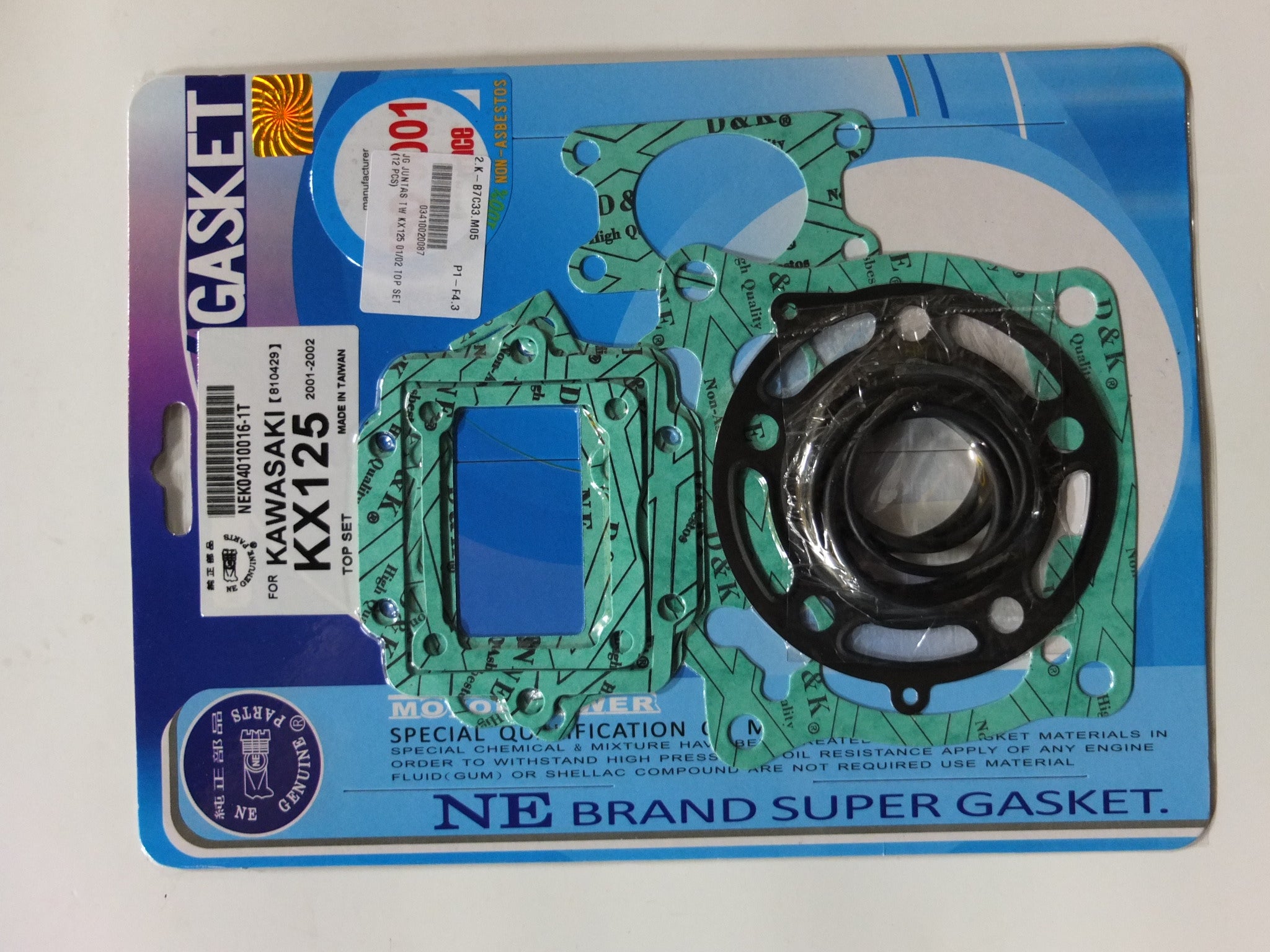 JOGO JUNTAS TW KX125 01/02 TOP SET (12 PCS)