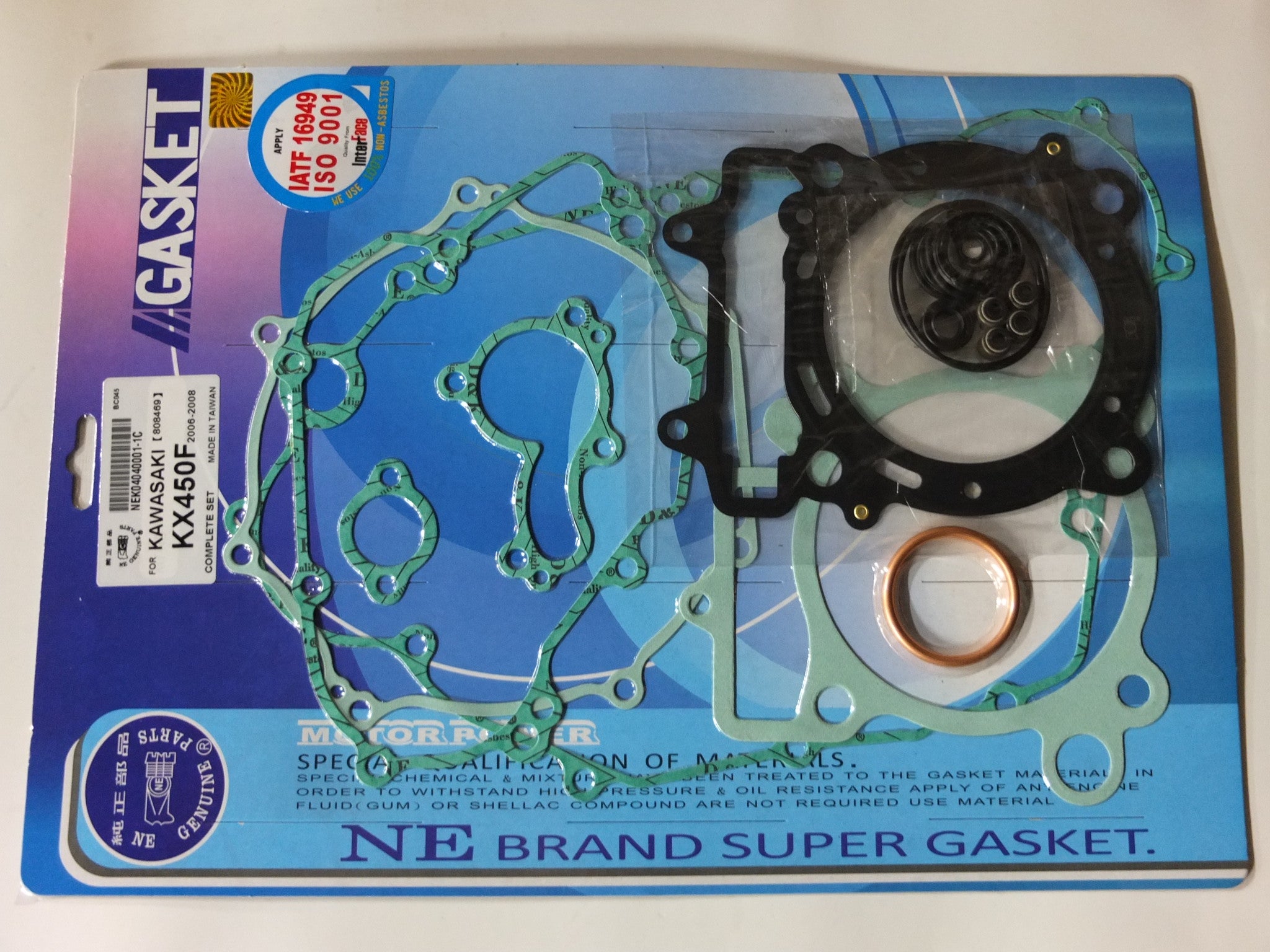 JOGO JUNTAS TW KX450F 06/08 COMPLETO (23 PCS)