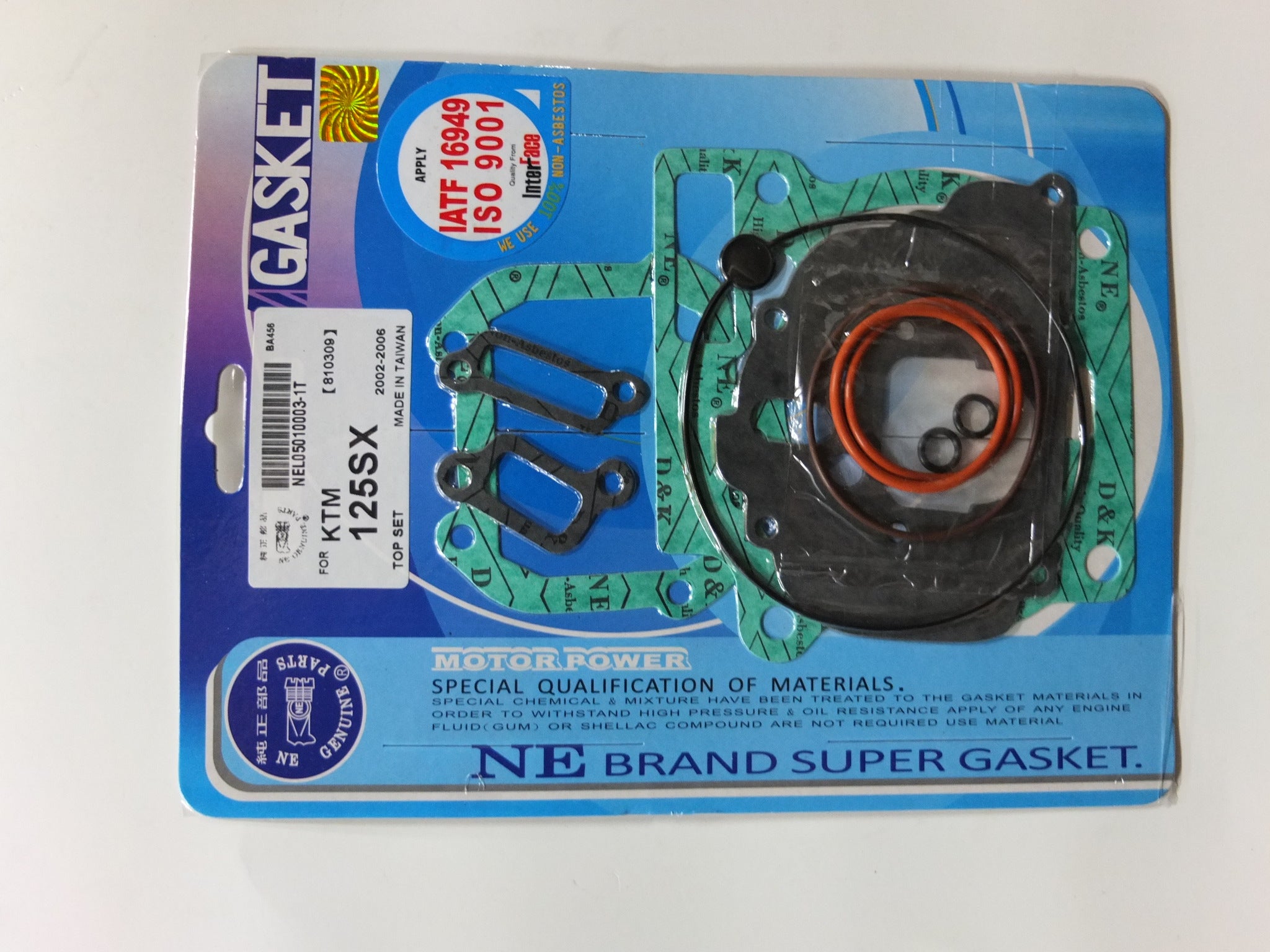 JOGO JUNTAS TW KTM125SX/EXC 02/06 TOP SET (11 PCS)