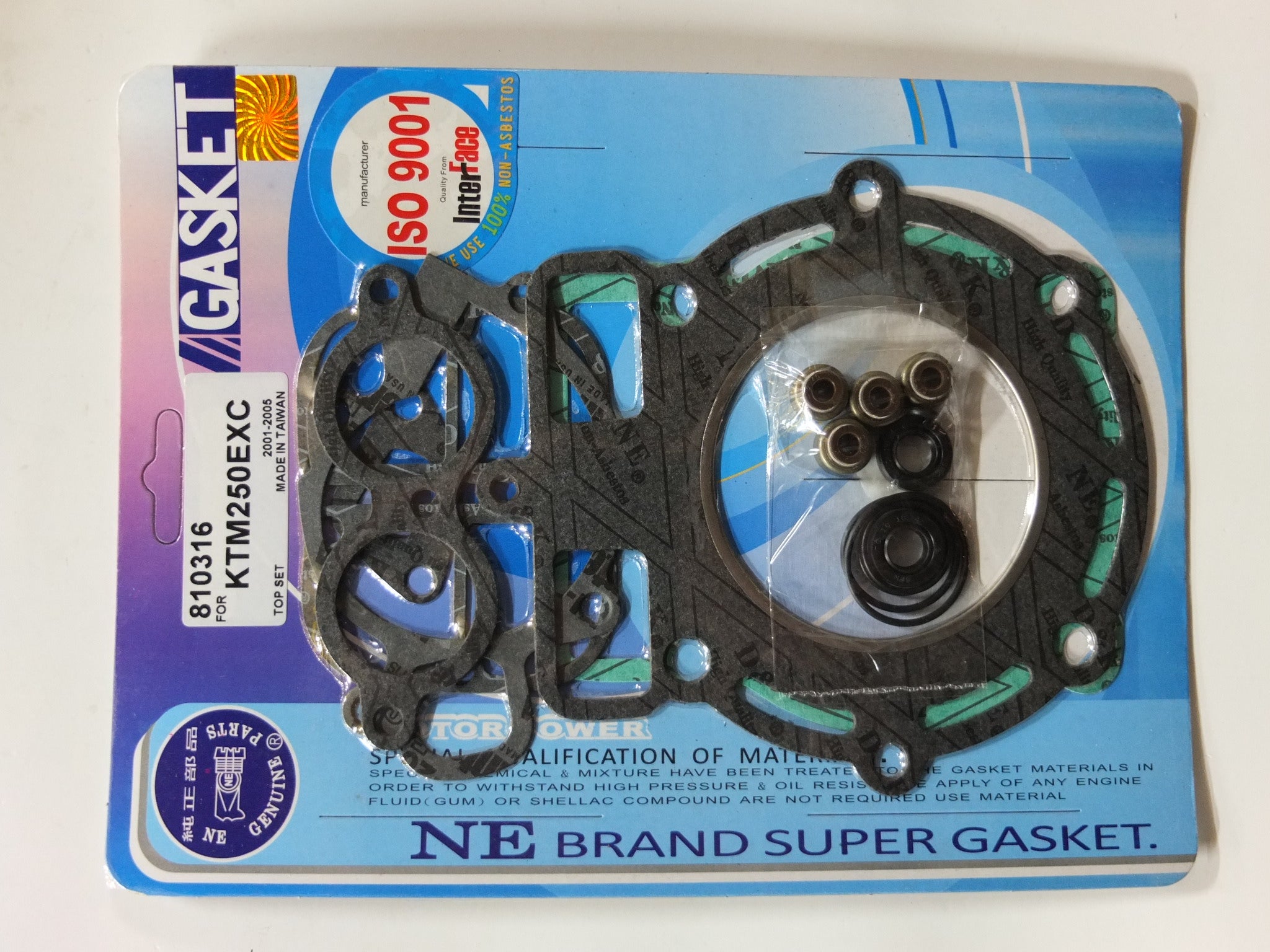 JOGO JUNTAS TW KTM250 EXC 4 STROKE 01/05 TOP SET (18 PCS)
