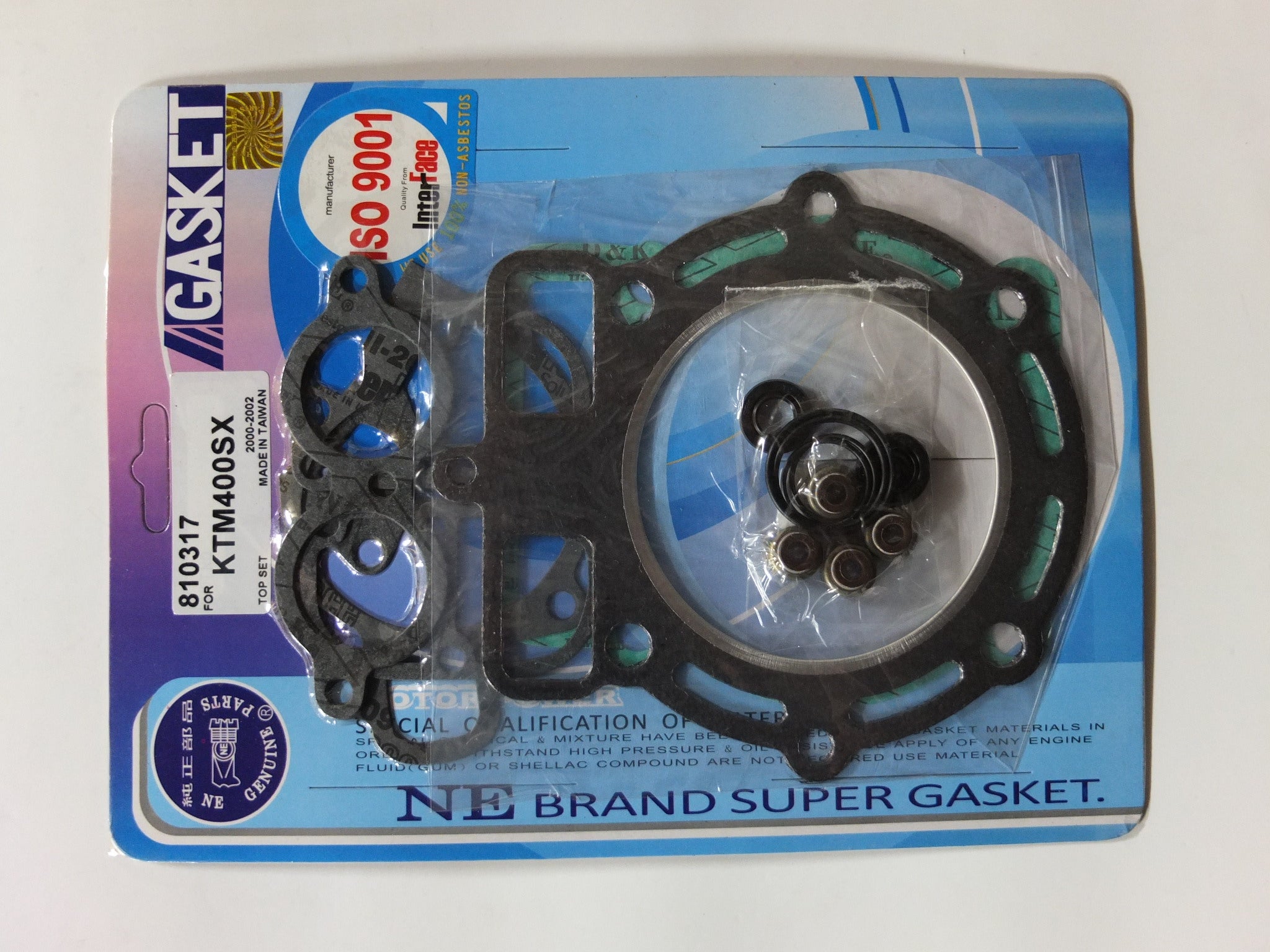 JOGO JUNTAS TW KTM400SX/MXC/EXC 00/02 TOP SET (18 PCS)