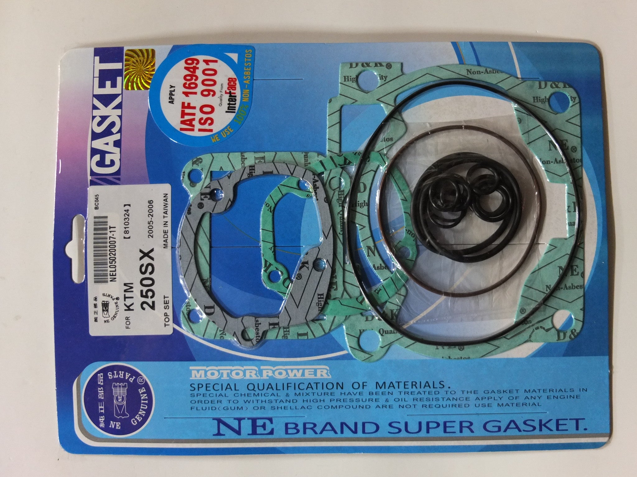 JOGO JUNTAS TW KTM250SX/EXC 05/06 TOP SET (17 PCS)