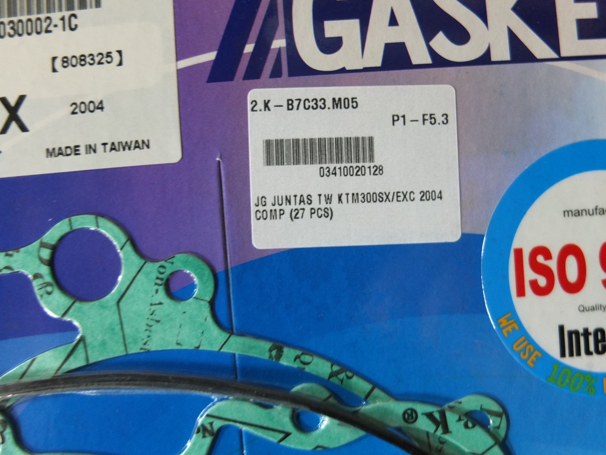 JOGO JUNTAS TW KTM300SX/EXC 2004 COMPLETO (27 PCS)