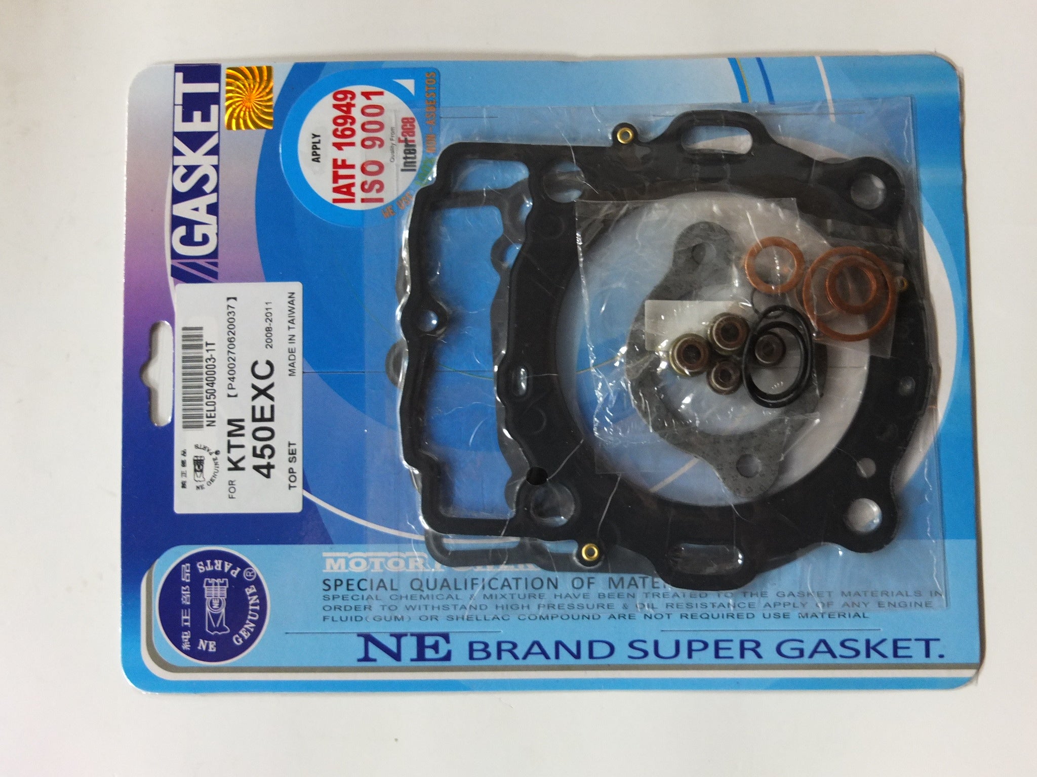 JOGO JUNTAS TW KTM450/EXC 08/11 TOP SET (15 PCS.)