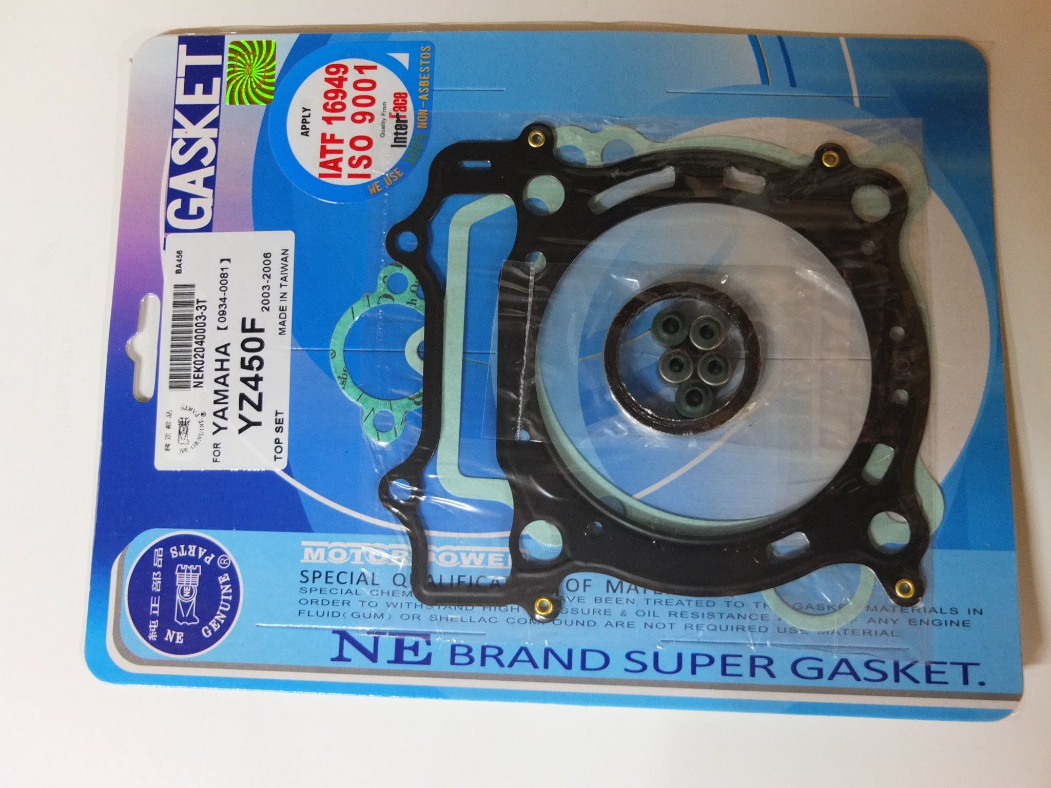 JOGO JUNTAS TW YZ450F/WR450 03/06 TOP SET (9 PCS.)