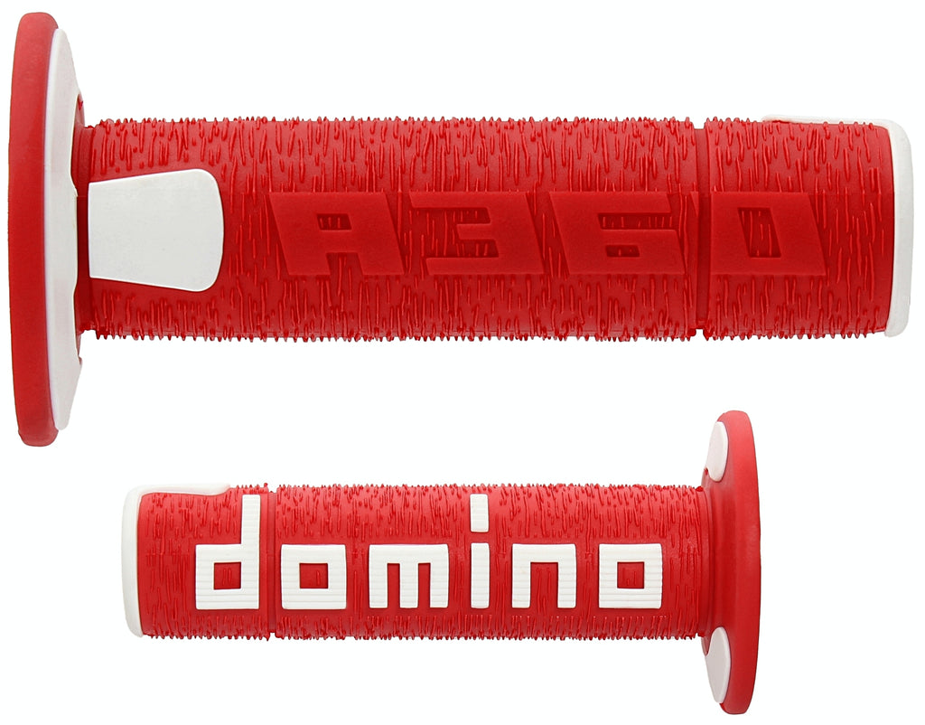PUNHOS DOMINO A36041C4246A7-0 OFF ROAD VERMELHO/BRANCO