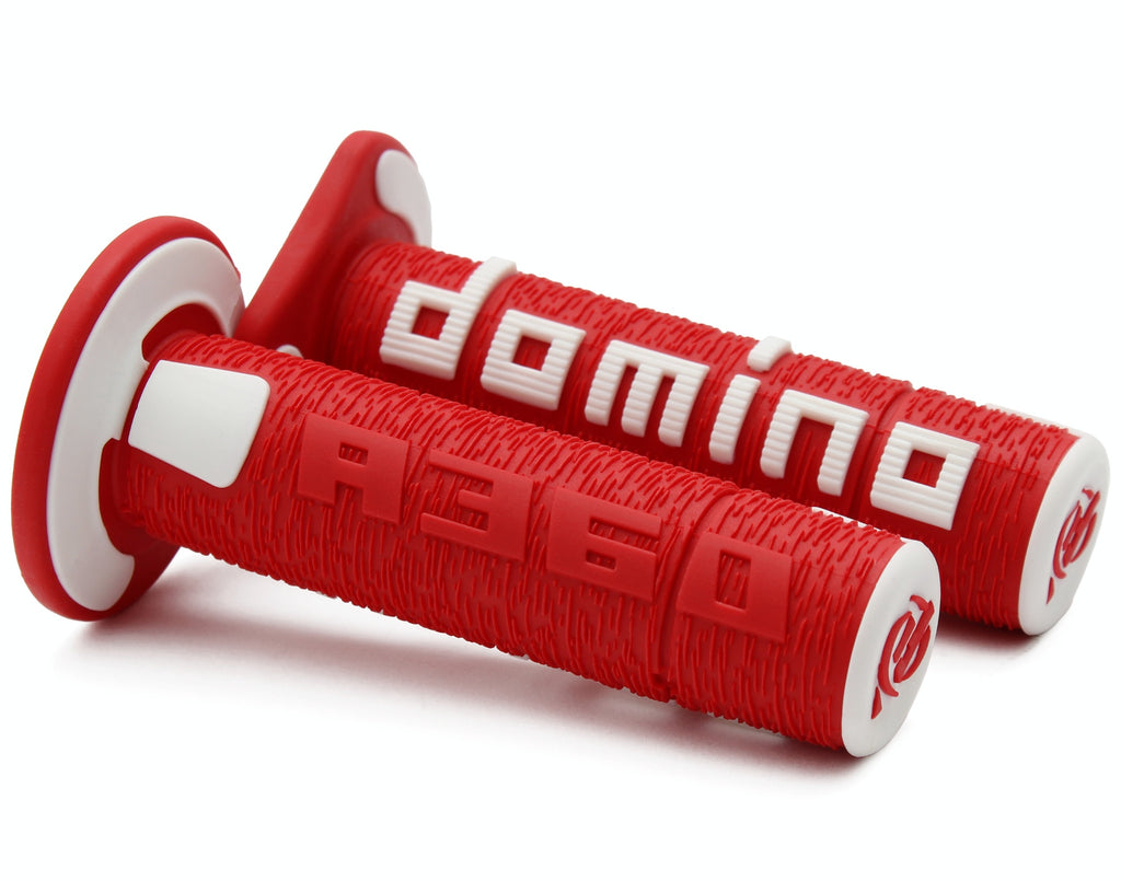 PUNHOS DOMINO A36041C4246A7-0 OFF ROAD VERMELHO/BRANCO