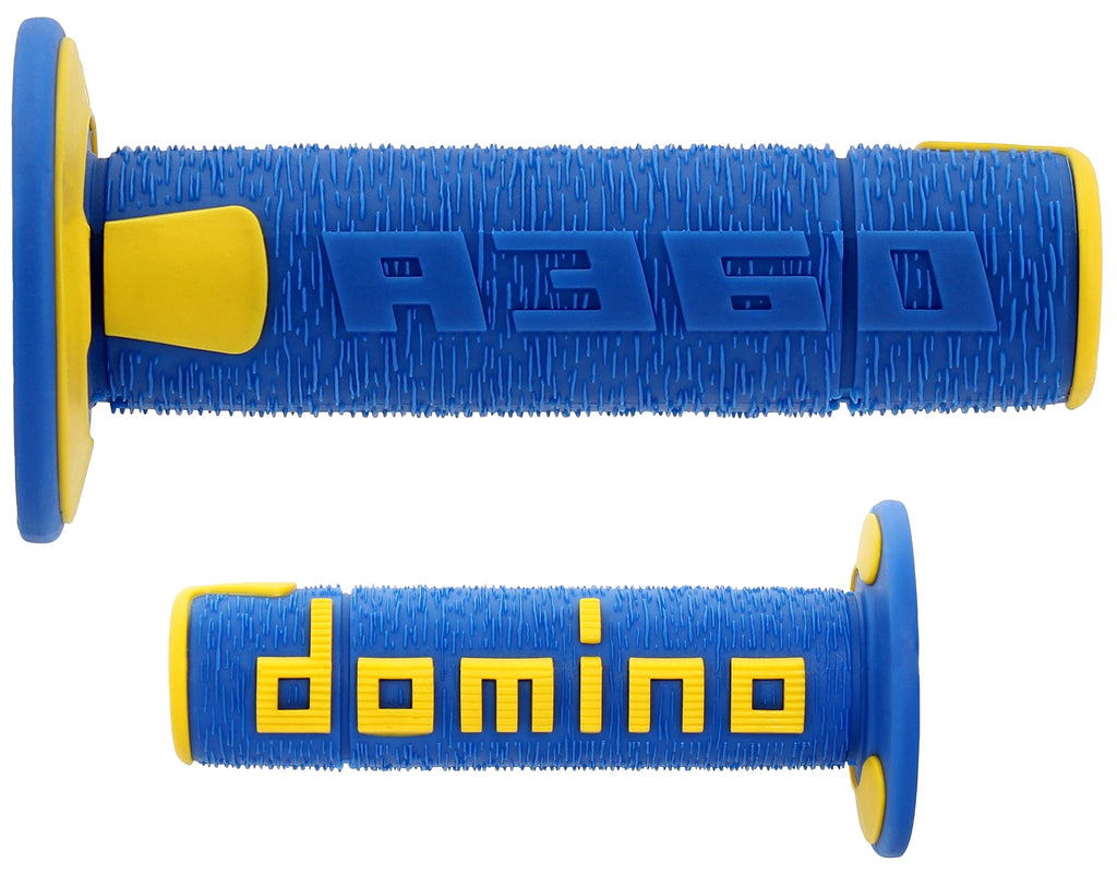 PUNHOS DOMINO A36041C4847A7-0 OFF ROAD AZUL/AMARELO