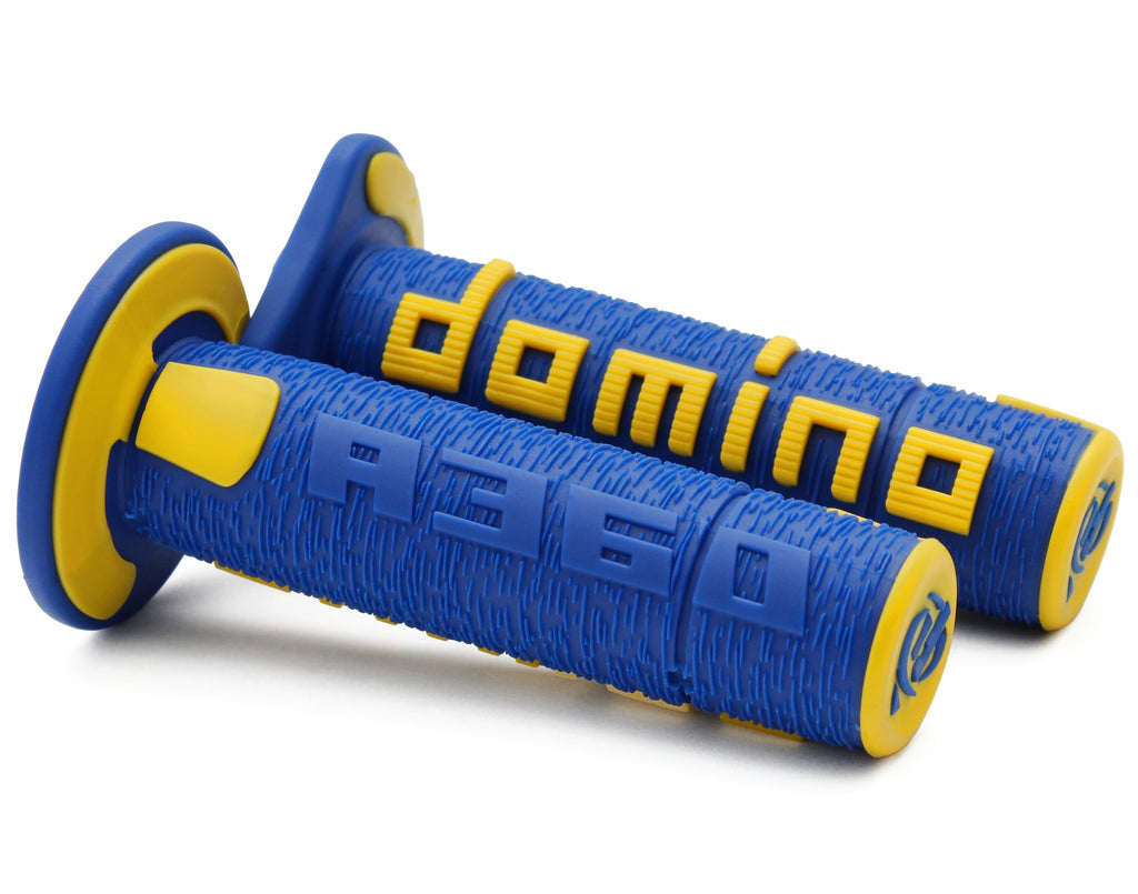 PUNHOS DOMINO A36041C4847A7-0 OFF ROAD AZUL/AMARELO