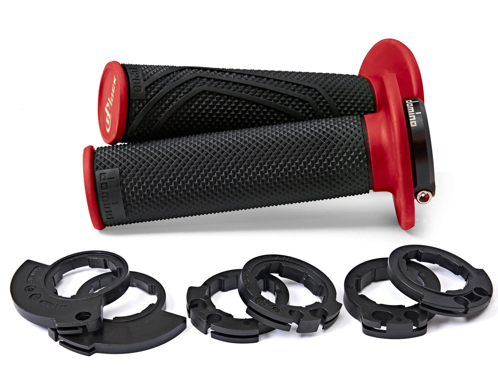 PUNHOS DOMINO D-LOCK D20046C4042H8-0 PRETO/VERMELHO