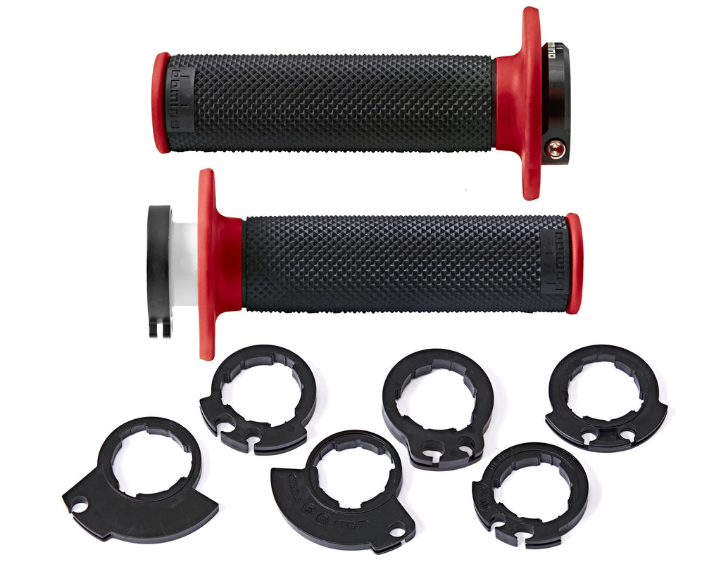 PUNHOS DOMINO D-LOCK D20046C4042H8-0 PRETO/VERMELHO