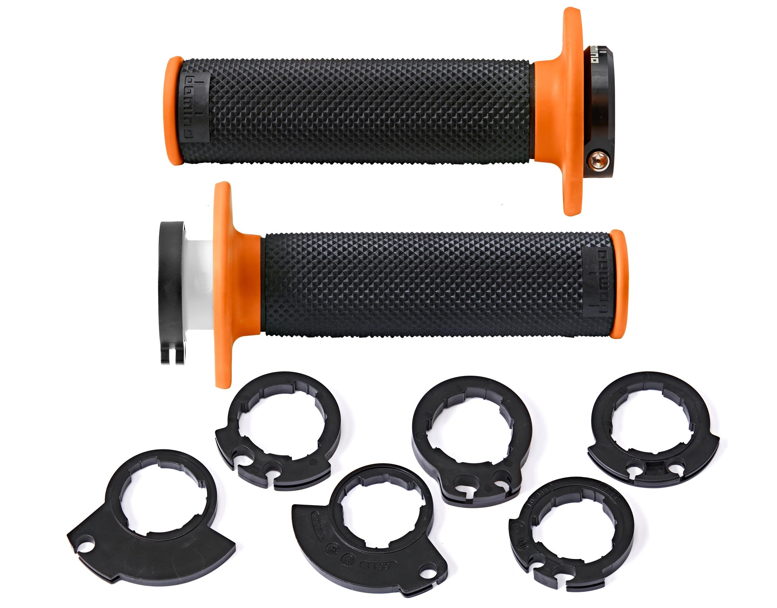 PUNHOS DOMINO D-LOCK D20046C4045H8-0 PRETO/LARANJA