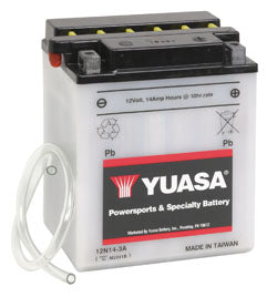 BATERIA YUASA 12N14-3A CP C/ELECTROLITOS
